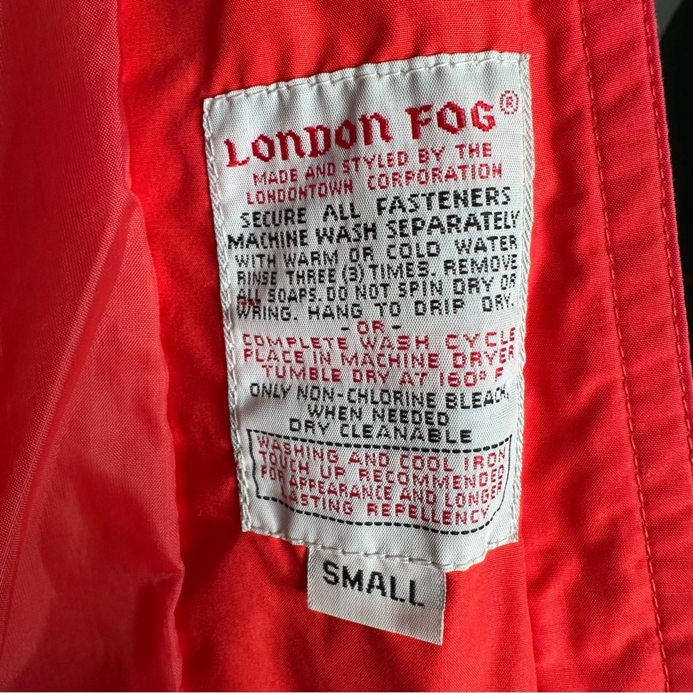 London Fog Men’s Vintage Full Zip Cream Jacket Size Small - Picture 10 of 11